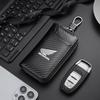 Carbon Fiber Keychain Unisex Key Bag Multifunction Organizer Wallet Holder For Honda CB400 CB650F CBF CBR250RR CRF SH300 NC750 FL3
