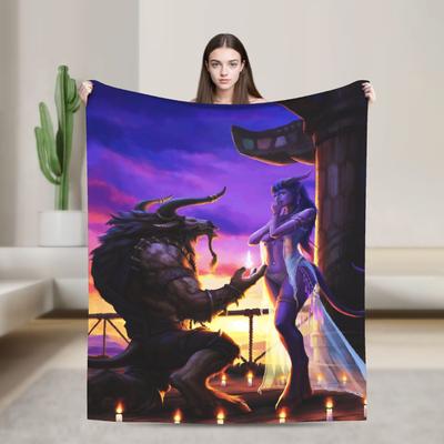 WOW World of Warcraft Decke Qualität Weich Warm Bettwäsche Überwürfe Winter Mädchen Jungen Sofa Stuhl Street Trend Tagesdecke