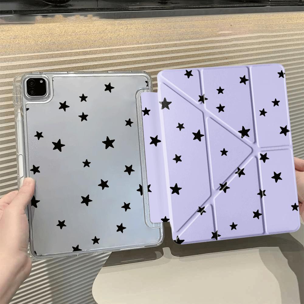 Creative Little Star Art Y-Fold Holder Cover Tablet Case For iPad Pro 11th 10th 9th 8th 7th 12.9inch Mini 6 7 Air 4 5 M3 M2 1 2