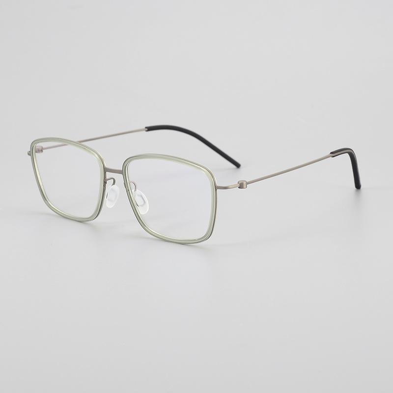 

Linde Baichuan Серия TT 5803: Оправа для очков Eddie Peng Style из чистого титана квадратной формы для мужчин и женщин (Ретро)