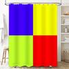 Colorful Shower Curtain Modern Design Bathroom Decoration Waterproof Fabric 3D Printed Personalized Customizable Size Options Av