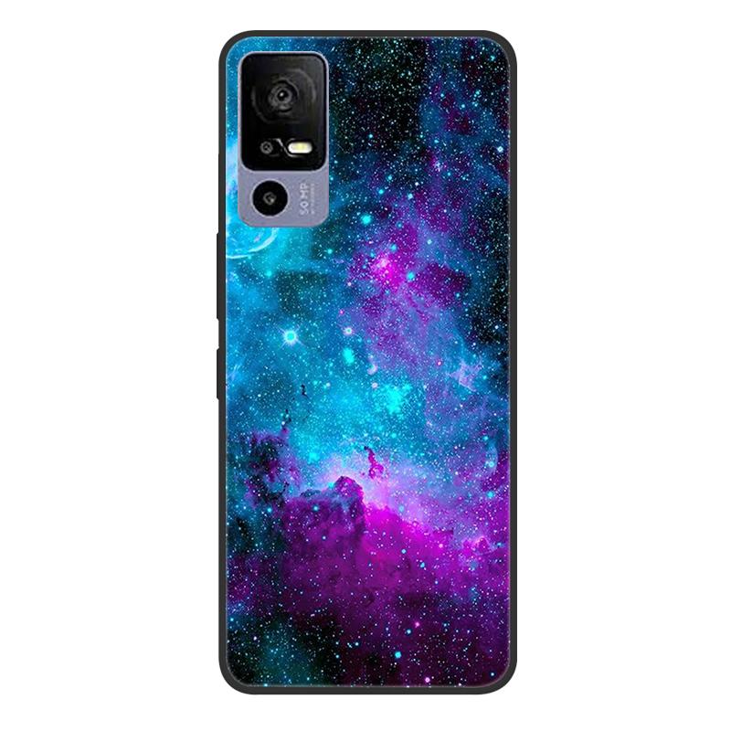 For TCL 40R 5G T771A Case Painted Soft Black Silicone Bumper Phone Cover for TCL 40 R 5G 6.6" Case TCL40R 40R Etui Coque Fundas