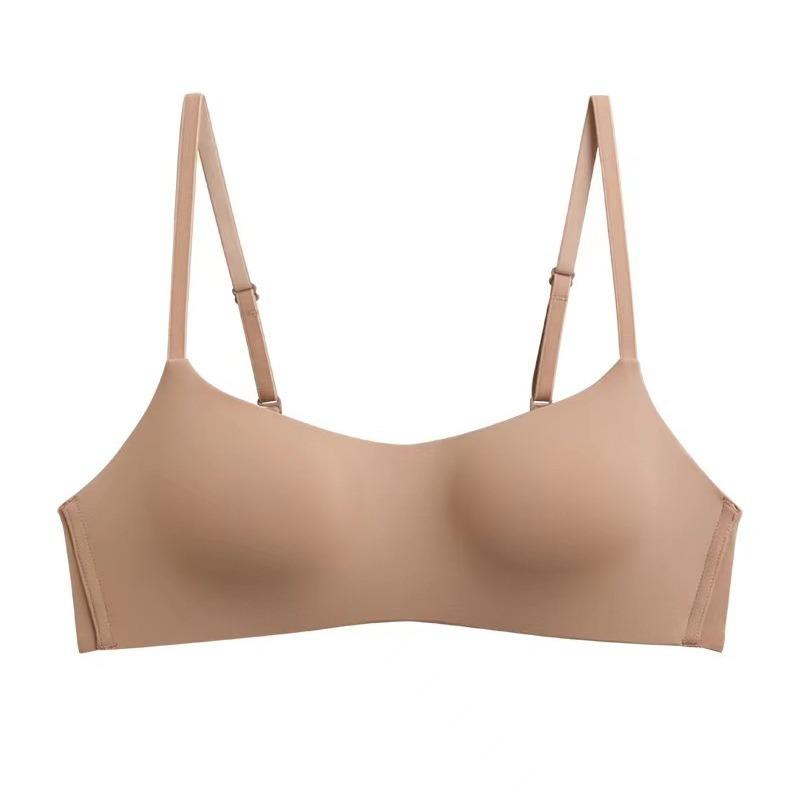 Thin cup, one-piece seamless underwear, women's small breasts gathered and supported, anti-sagging, no steel ring, comfortable and breathable bra