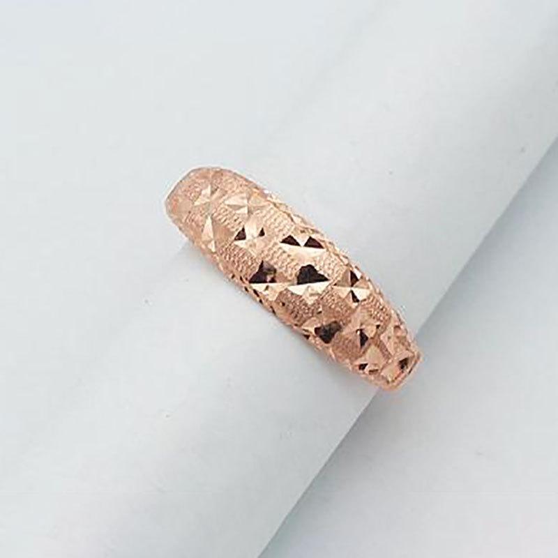 Russia 585 Purple Gold Car Flower Ring Fashion Trend Versatile Rose Gold Plated Live Ring