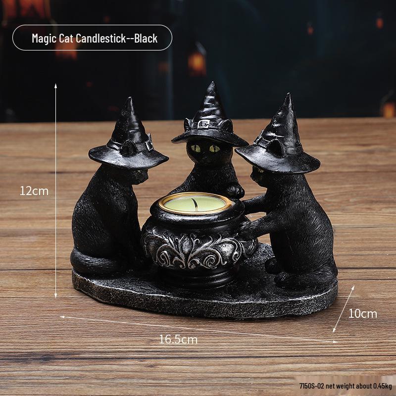 Cross-Border Halloween Skull Resin Ornament - Ghost Festival Decoration for Desktop and Entrance