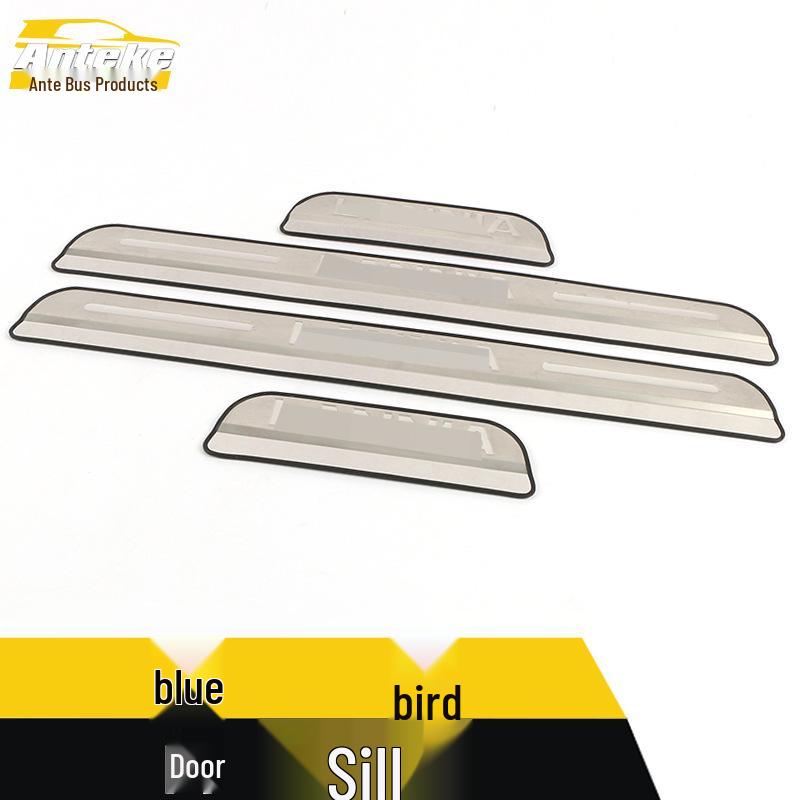 Bluebird Stainless Steel Bumper Welcome Pedal Anti-Scratch Scuff Trim