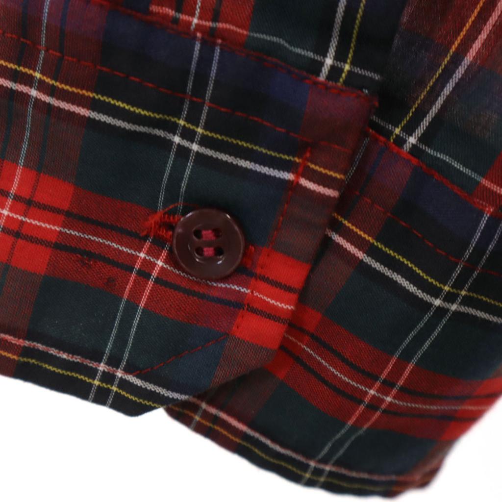 WEDGEFIELD 80s vintage Check Pattern Long sleeve shirt L Red series Men's Used