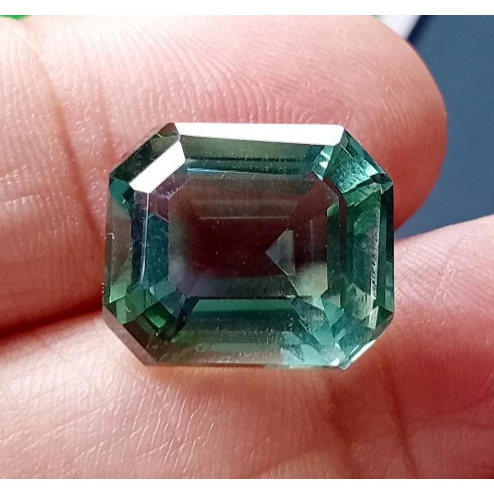Certified Natural Green Tourmaline Emerald Cut 5-6 Ct Stunning Loose Gemstone