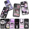 Cover for Samsung Galaxy S25 S24 S22 S23 FE Ultra Plus A56 A05 A06 A15 A16 A55 S7 Edge + Phone Case Girl Fashion Cute Kuromi