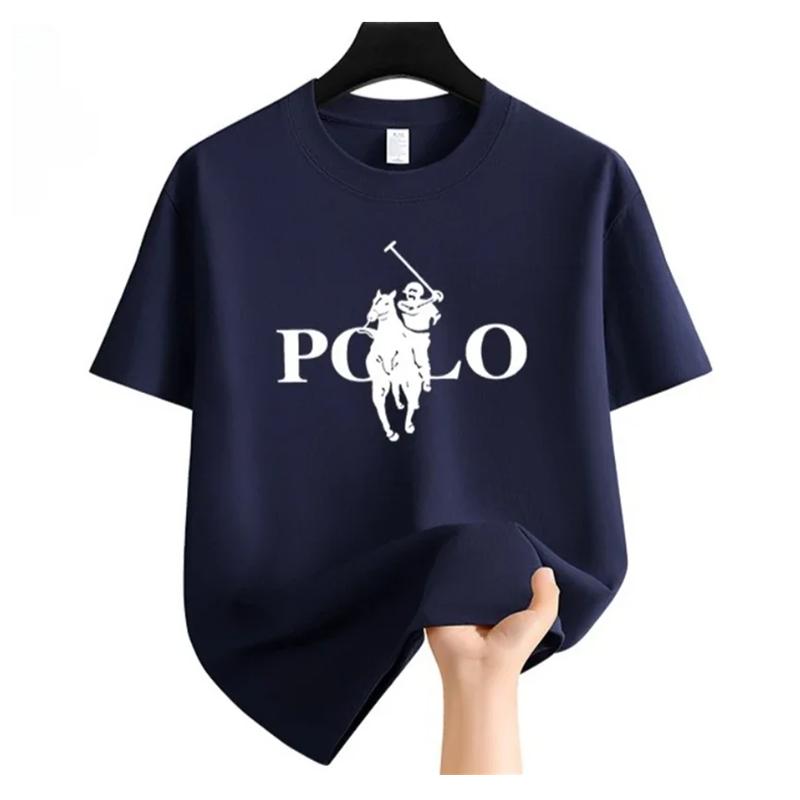 Mens Fashionable Casual Tshirt Versatile Roundneck Shortsleeved Comfortable and Breathable Tshirt for Daily Use