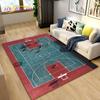 3D Basketball Basketball Cour Area Rug,Carpet Rug for Living Room Bedroom Sofa Doormat Decoration,Kids Play Non-slip Floor Mat