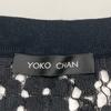 YOKOCHAN [Good Condition] YCN-416-041 Lace/knit crew neck knit tops 36 blackUsed