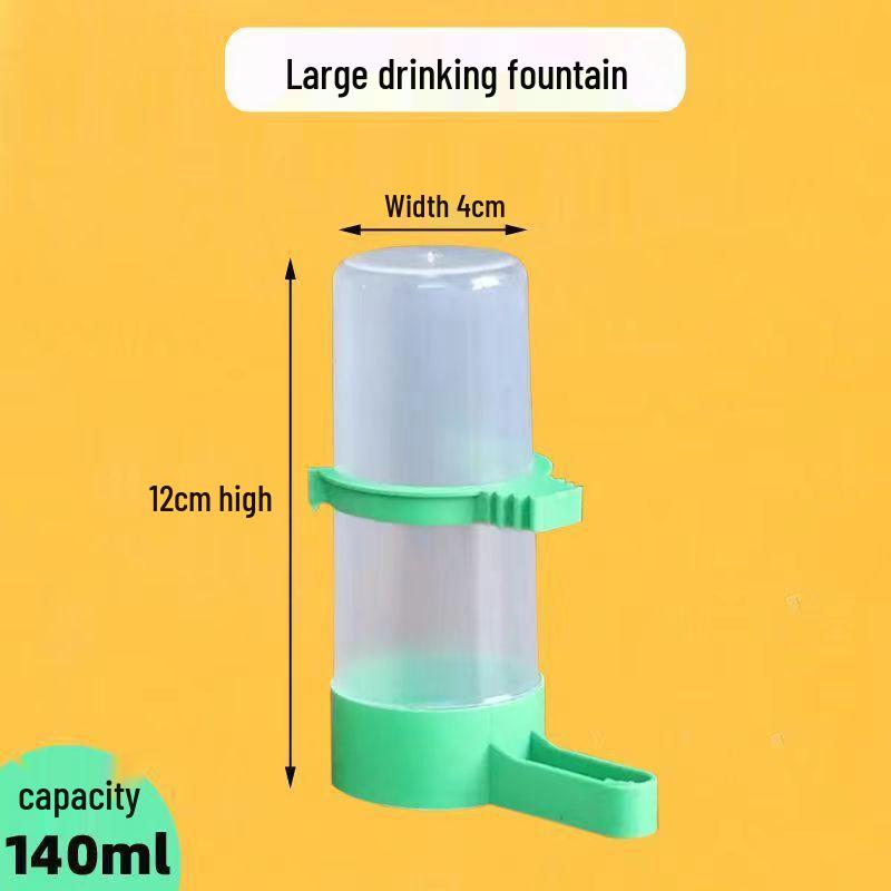 Automatic Bird Drinking Fountain & Feeder Cup for Parrots, Finches, and Songbirds