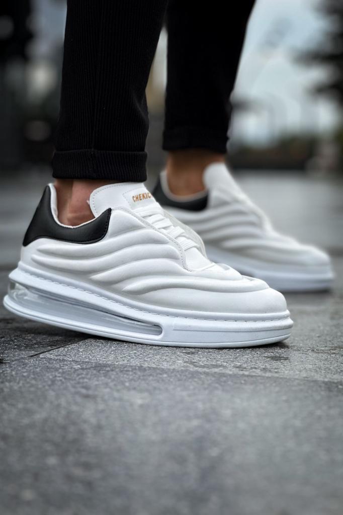 Chekich H Neue Kollektion CH299 Sollievo Herrenschuh Weiß Schwarz Braun Hellbraun