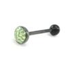 Les Trésors De Lily [I9464] - Green 'Crystal' Tongue Piercing