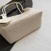 Woven Texture Shoulder Bag with Long Handle and Soft Structure for Summer Casual Wear