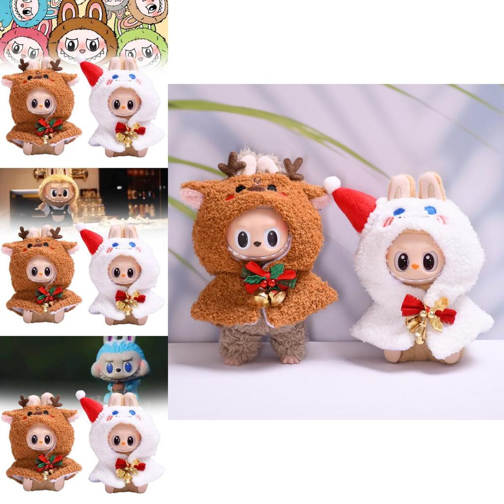 Festive Doll Clothing Christmas Reindeer And Snowman Plush Attachments For Collectors