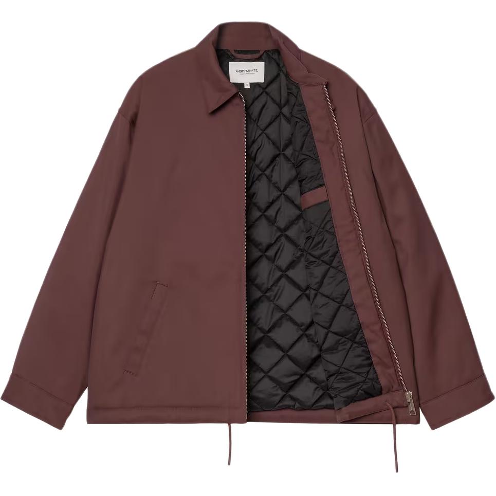 Carhartt WIP Fw25 W Leroy Jacket Adjustable Cuffs Front Zipper Closure Flap Pocket Long Sleeve Jacket Women Jackets I035368-33K-XX