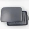 Sento Senga Grill Pan and Plate, Banko Ware, Black, Ceramic, with Lid, Fish Grill, Grill Roaster