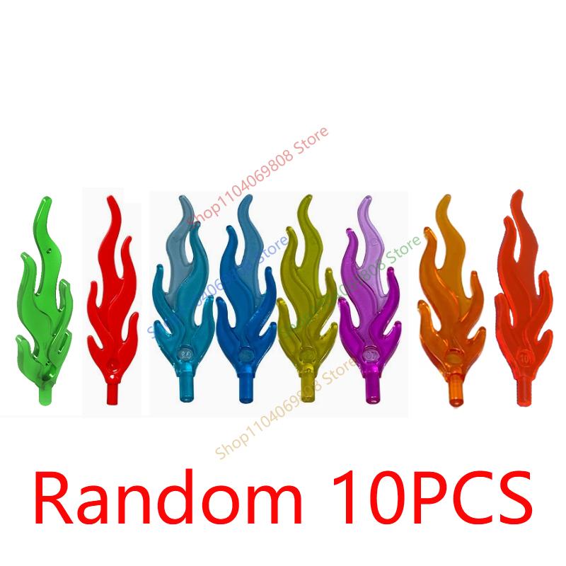 MOC Medieval Building Blocks Compatible Flame Feather Camping Wooden Pile Bonfire Tent Accessories Model Mini Bricks Toys Gifts