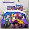 HUNTRIX Pattern Bedding Quilt Set  Home Decoration  Gift (1 * duvet cover + 2 * pillowcase  without core)