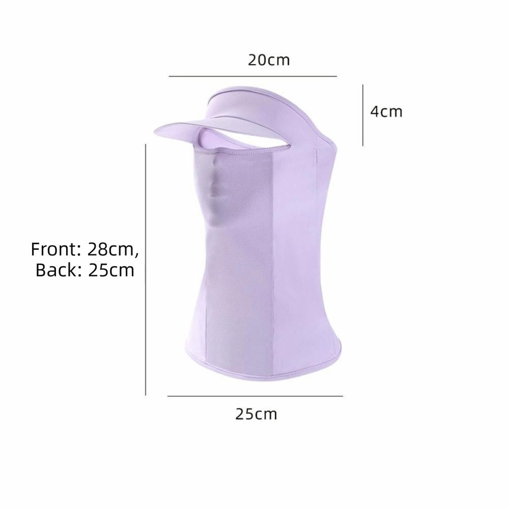 Quick Drying Sunscreen Face Cover Breathable Mesh Ice Silk Sun Cover Neck Protection