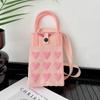 Korean Style Knitted Mini Crossbody Phone Bag – Women's Small Square Handbag