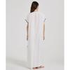 Women's Fashion Summer Spring Flower Pattern Print 1/2 Sleeves V-Neck Loose Waistline Casual Dresses