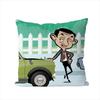 Mr Bean Pillow Case For Car Sofa Decorative Home Doublesided Print Plush Square Throw Pillow Cushion Cover