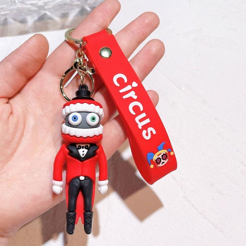 Der Erstaunliche Digitale Zirkus Schlüsselanhänger Niedliche Anime Figur Schlüsselanhänger Rucksack Anhänger Mode Tasche Dekor Kinder Geburtstagsgeschenk