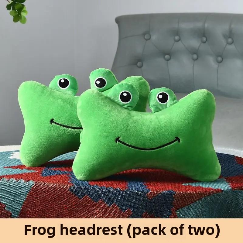 Updated Cartoon Headrest Pillow Charming Headrest Plush Cartoon Animal Car Lumbar Support Pillow Creative Car Neck Pillow Accessories