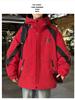 Men's Autumn/Winter Hooded Parka - Thick Velvet, Warm, and Loose-Fit for Teens Outdoor Cold Protection