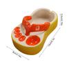 Cute Food Servering Bowl Ceramic Slipper Shape Mini French Fries Plate Flip Flops  Creative Ashtray Plate