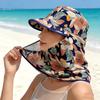 New Spring Style Sunshade Thin Floral Tea Picking Hat Breathable All-in-One Summer Women's Sun Hat Outdoor Fisherman Hat