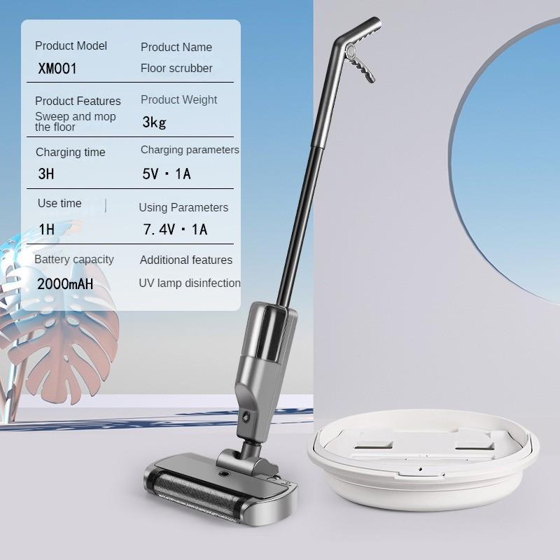 3-in-1 Intelligent Wireless Floor Scrubber Multifunctional Sweeping Machine High Power Handheld Vacuum Cleaner