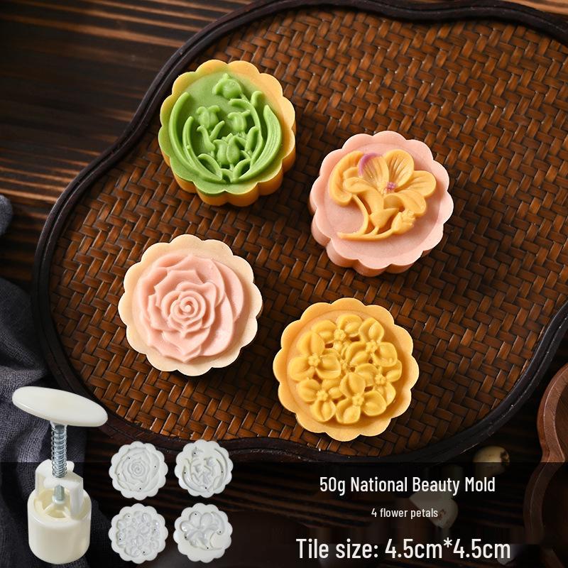 Mid-Autumn Mooncake Mold Stamp Tool for Ice Skin Mung Bean Pastry