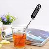 Haushalt Küche Edelstahl Sonde Lebensmittelthermometer, LED Digitalanzeige Milch Getränk Barbecue Thermometer