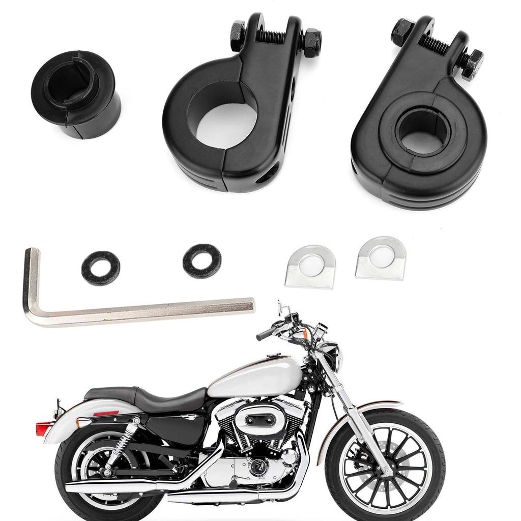 1.25" 32mm Engine Crash Bar Highway Foot Peg Mount Clamp Bracket For Dyna Chrome