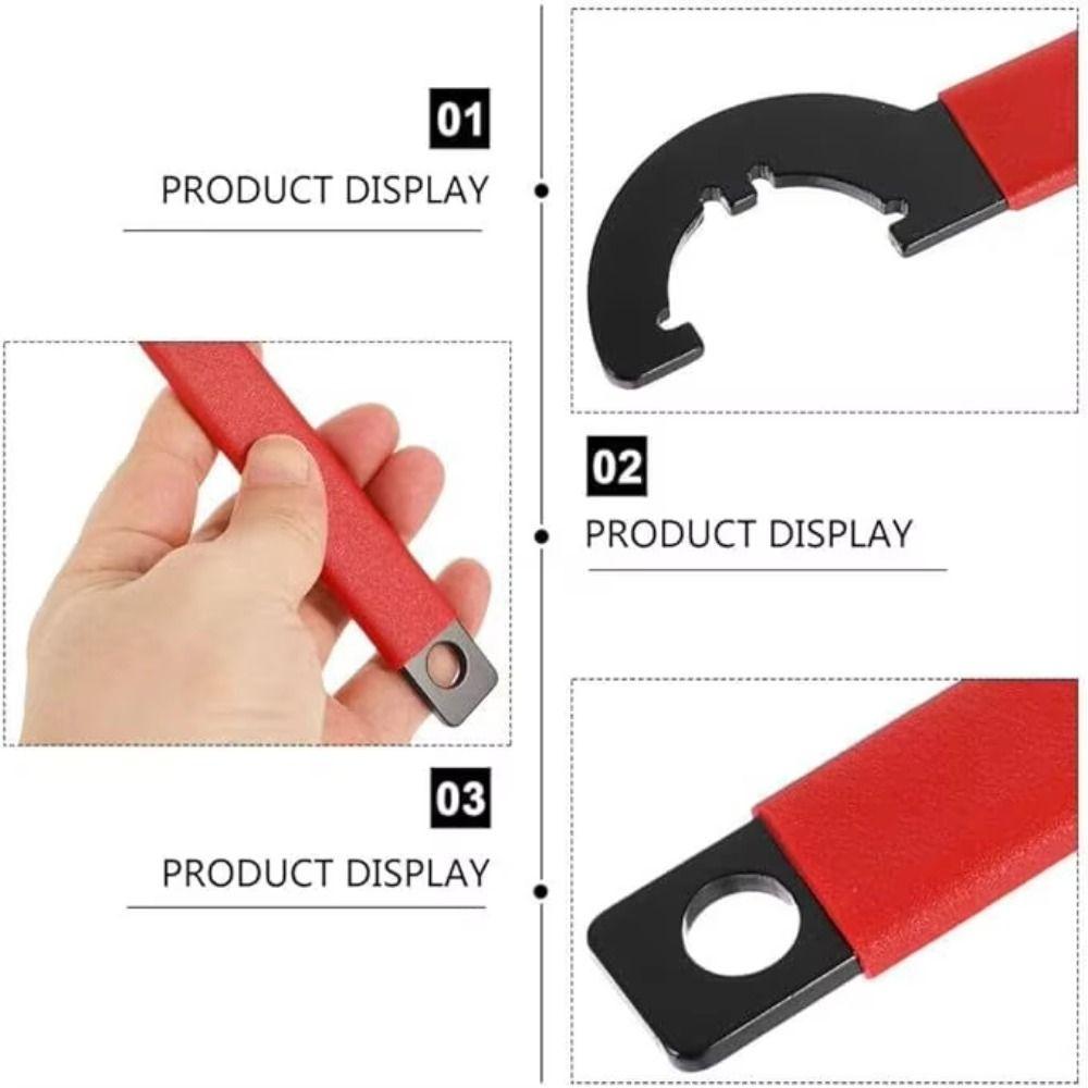 High Carbon Steel Combo Tool Ergonomic Removal Tool Portable Castle Nut Wrench  Automotive