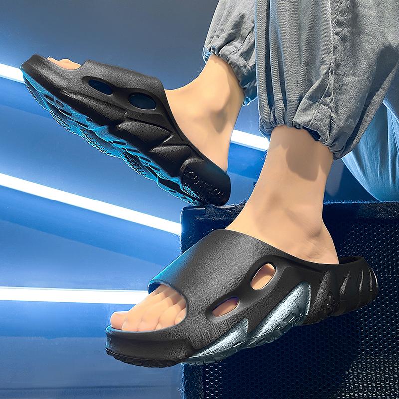 Модные новые мужские шлепанцы EVA с толстой подошвой — фото 6