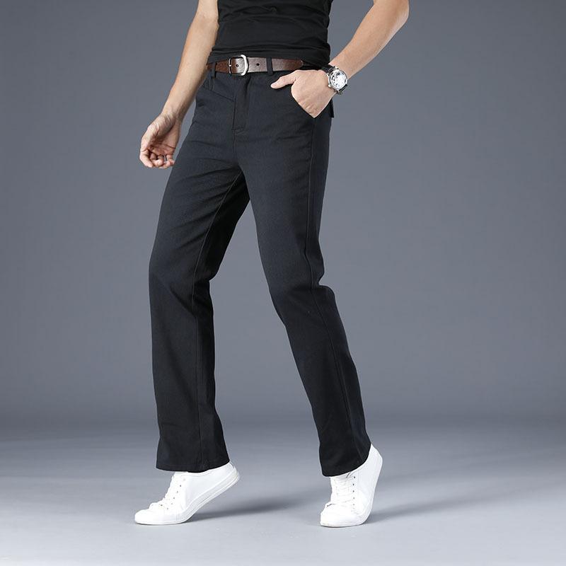 

Men s Micro Flare Casual Pants Korean Loose Men s Flared Casual Pants 28 чёрный