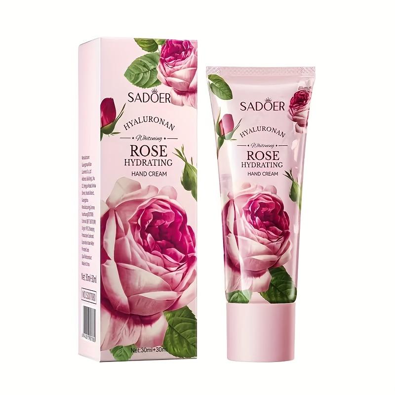 60ml Rose Essence Hand Cream - Natural Rose Essence - Fragrance, Special Double Tube Design - Outer Tube 30ml+Inner Tube 30ml, Exquisite Packaging