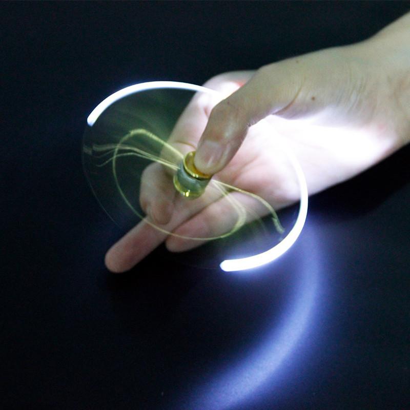 Çok Fonksiyonlu Dekompresyon Parmak Döndürme Işıklı Jiroskop Kalem Oyuncak Fidgets Spinner LED Işıklı Tükenmez Kalem Metal Jiroskop Kalem Hediye