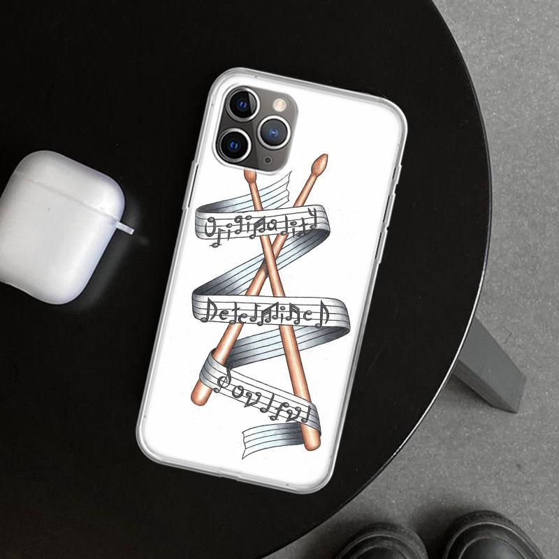 

Musical Instrument Drum Rock Phone Case Cover for iPhone 11 12 13 Mini 14 15 Plus 16 Pro Max 17 Air 7 8 + SE Art Customized Fund iPhone 14 Plus