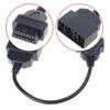 Professional 22 Pin To 16 Pin OBDII Adapter Against  Interference OBD Cable Automotive Diagnostic Accessory for Vehicles