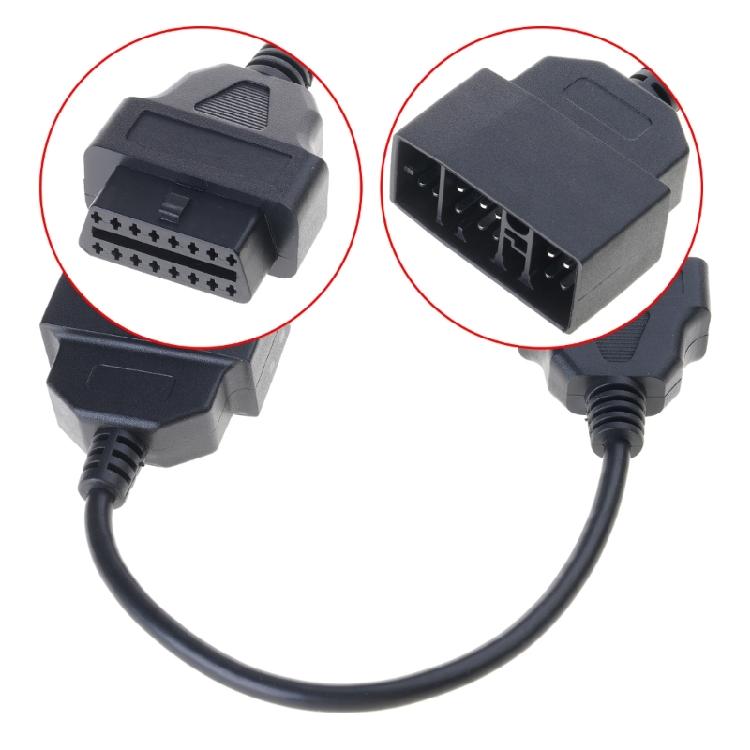 Professional 22 Pin To 16 Pin OBDII Adapter Against  Interference OBD Cable Automotive Diagnostic Accessory for Vehicles