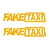 1 Instellen (Set van 2 stuks)  NEP TAXI Reflecterende Autosticker Decal Embleem Zelfklevende Vinyl Stickers voor Autostyling