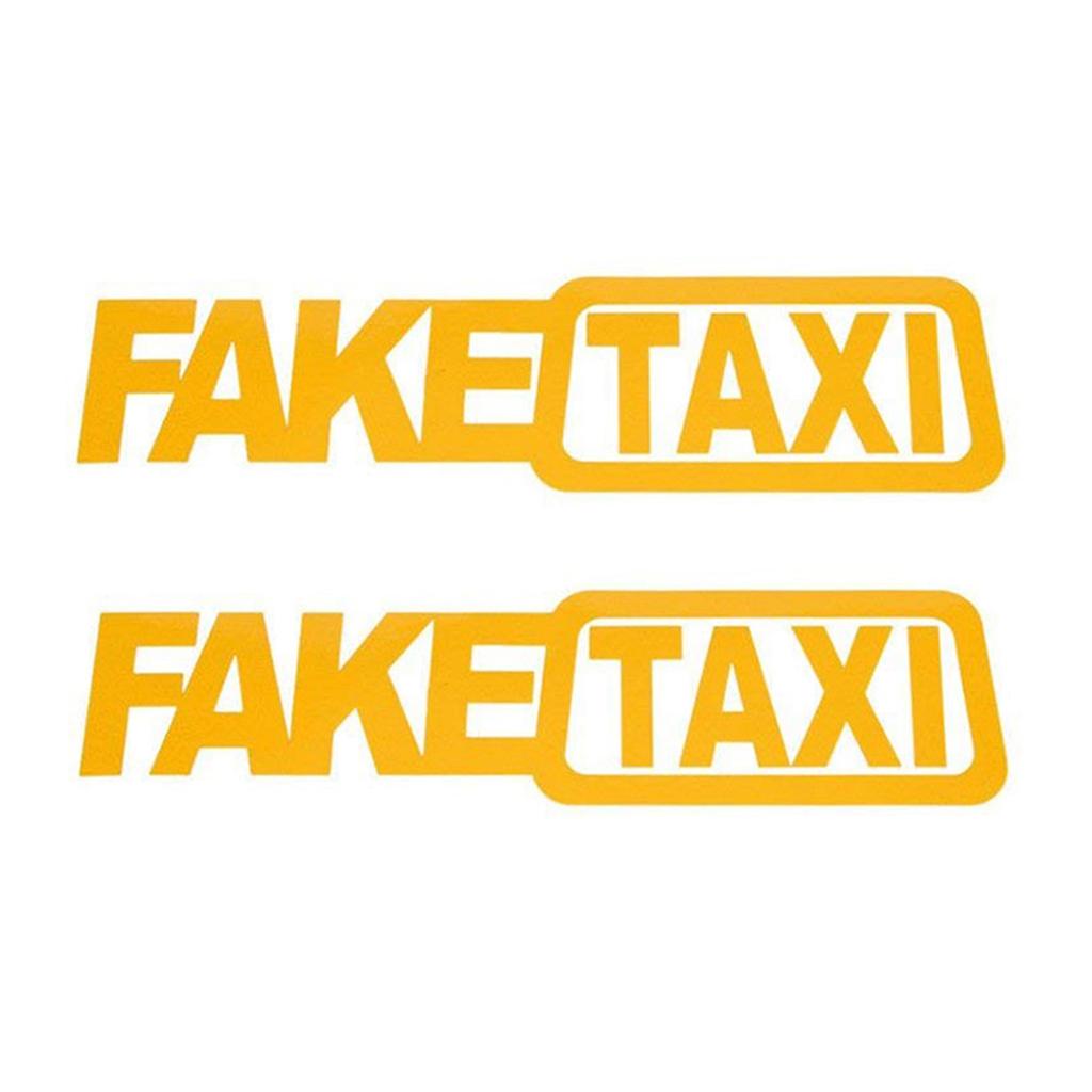 1 Instellen (Set van 2 stuks) NEP TAXI Reflecterende Autosticker Decal Embleem Zelfklevende Vinyl Stickers voor Autostyling