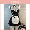 Mysterious Maid Sleepwear Set Maid Outfit With Padded Bust For Lounge And Nightwear