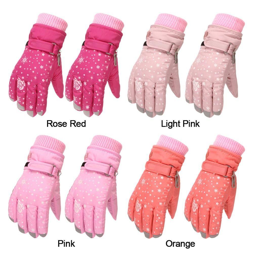 Kinderhandschuhe Winter Warm Winddicht Verdicken Fäustlinge Für 5-8 Jahre Mädchen Outdoor Sport Schnee Snowboard Kinder Skihandschuhe